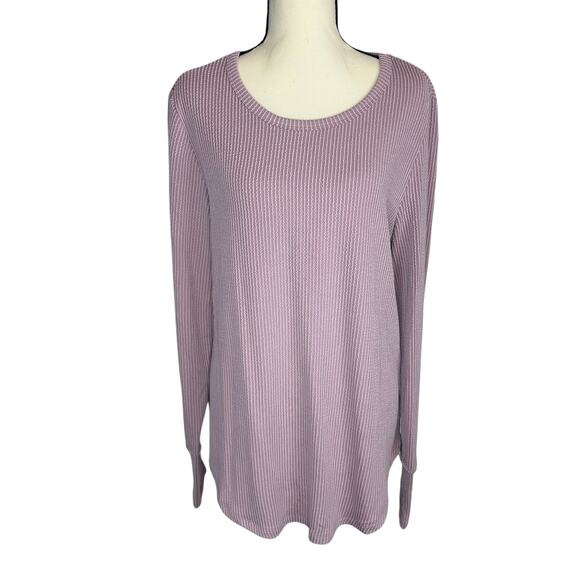 Blue Waters Tops - Blue Waters pink striped long sleeve top. Size L